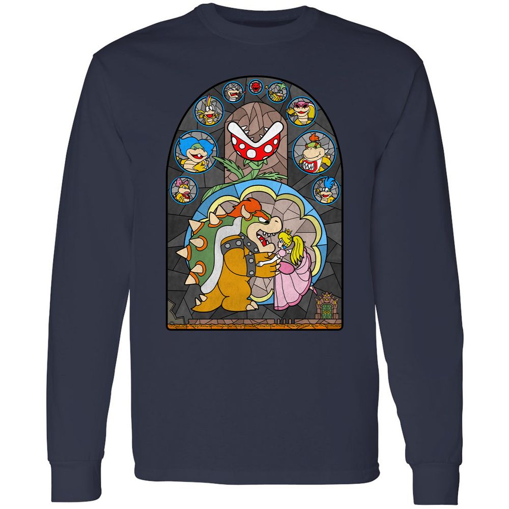 Long Sleeve T-Shirt - JJ9KBT37 - Navy - 2