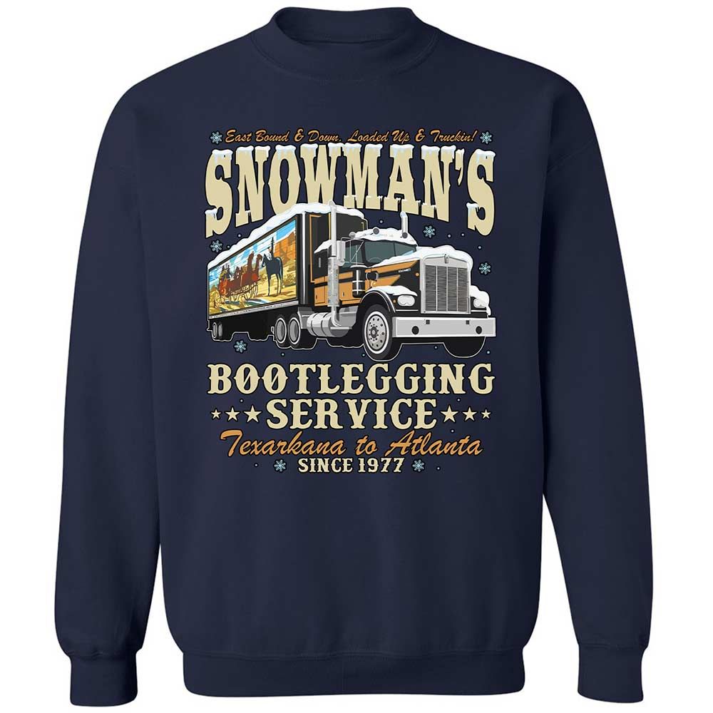 Snowman's Bootlegging Service - Navy - 2