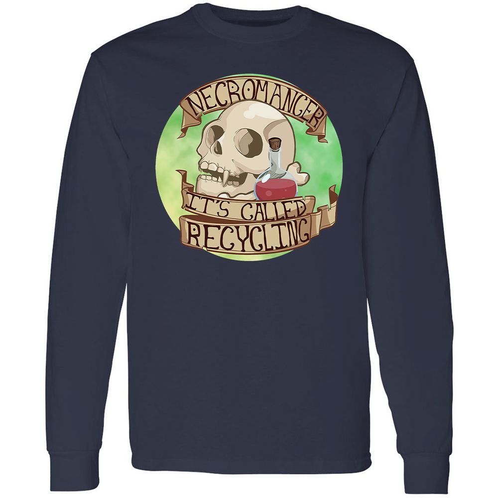 Long Sleeve T-Shirt - 8ZQGLXN7 - Navy - 2