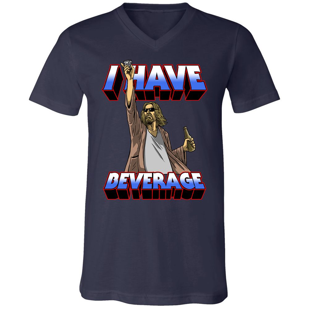 Unisex V-Neck T-Shirt - WA3GP9EA - Navy - 2