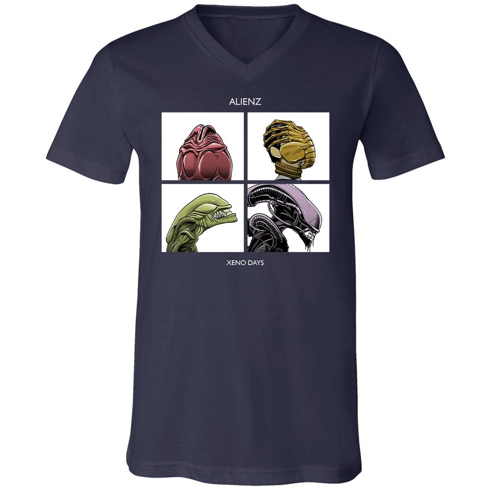Unisex V-Neck T-Shirt - TVN763C4 - Navy - 2