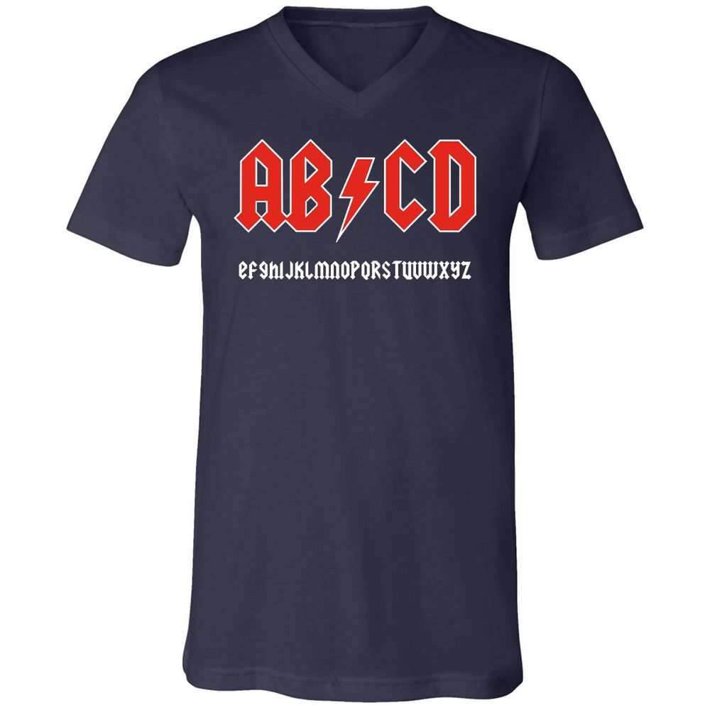Unisex V-Neck T-Shirt - JTD8LHAL - Navy - 2