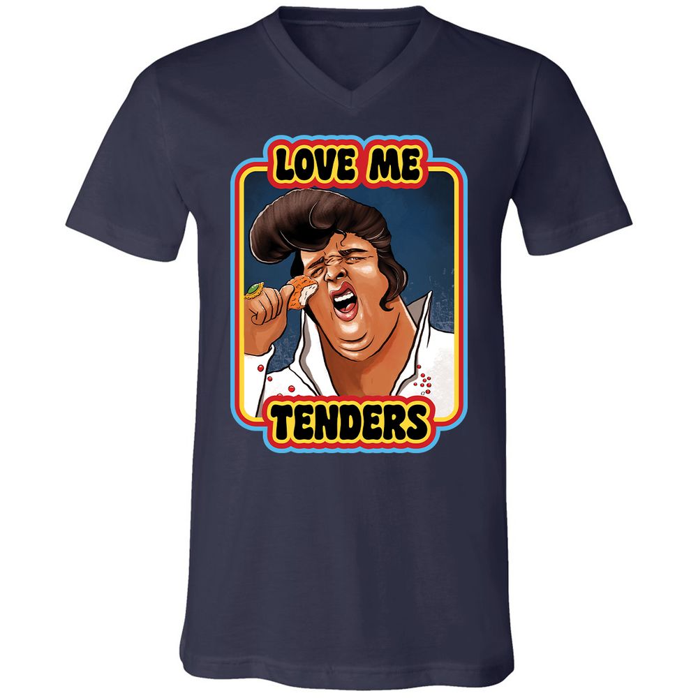 Unisex V-Neck T-Shirt - J9WAKS7N - Navy - 2
