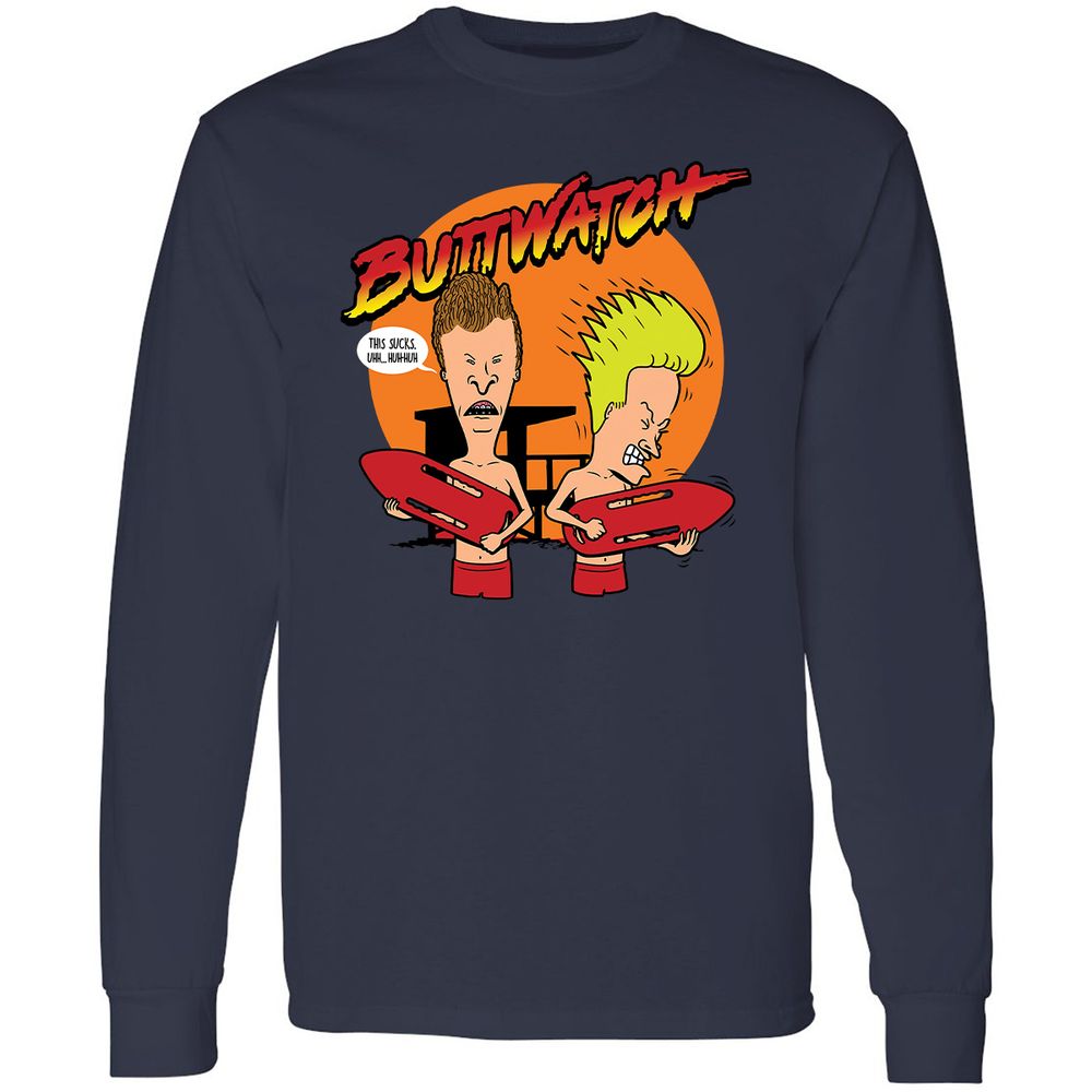 Long Sleeve T-Shirt - T4BRBJL9 - Navy - 2