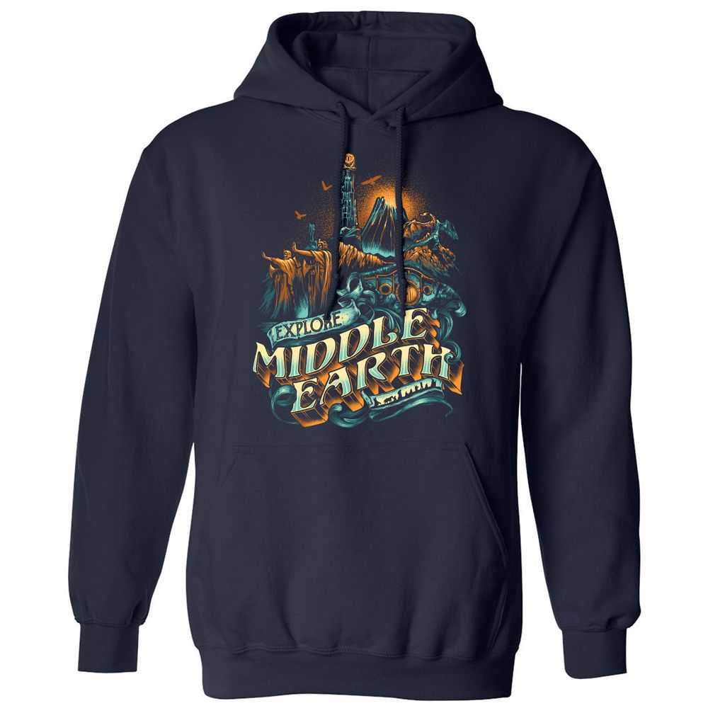 Classic Unisex Hoodie - HR9U4RUZ - Navy - 2