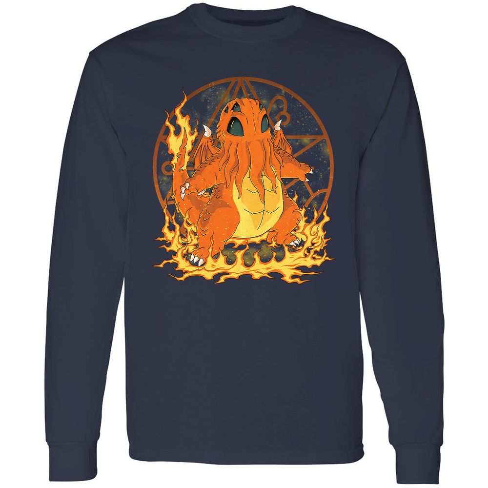 Long Sleeve T-Shirt - YYH5L7NF - Navy - 2