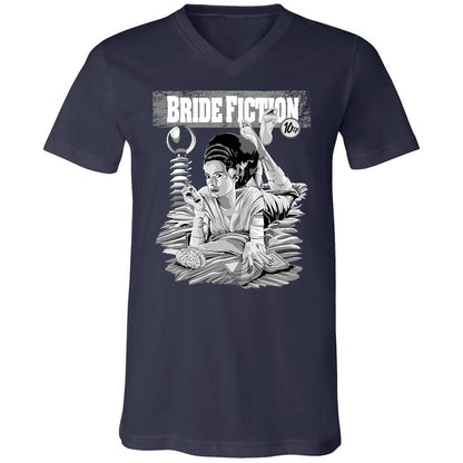 Unisex V-Neck T-Shirt - 733FYL3C - Navy - 2