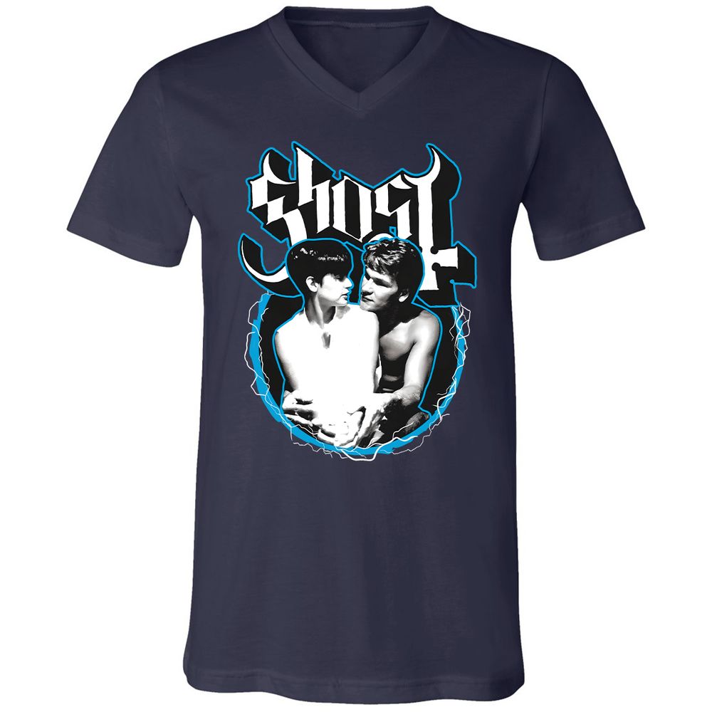 Unisex V-Neck T-Shirt - 5HHKQUC7 - Navy - 2