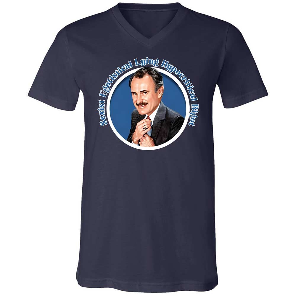 Unisex V-Neck T-Shirt - 8JRC4HQH - Navy - 2