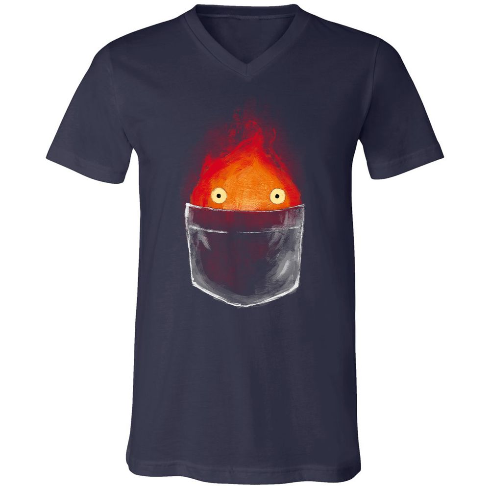 Unisex V-Neck T-Shirt - VS5UFSN3 - Navy - 2