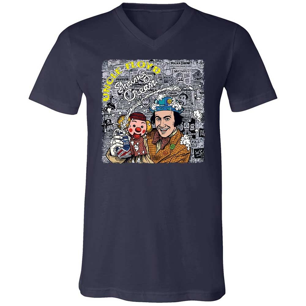 Unisex V-Neck T-Shirt - 2QD4VTBH - Navy - 2