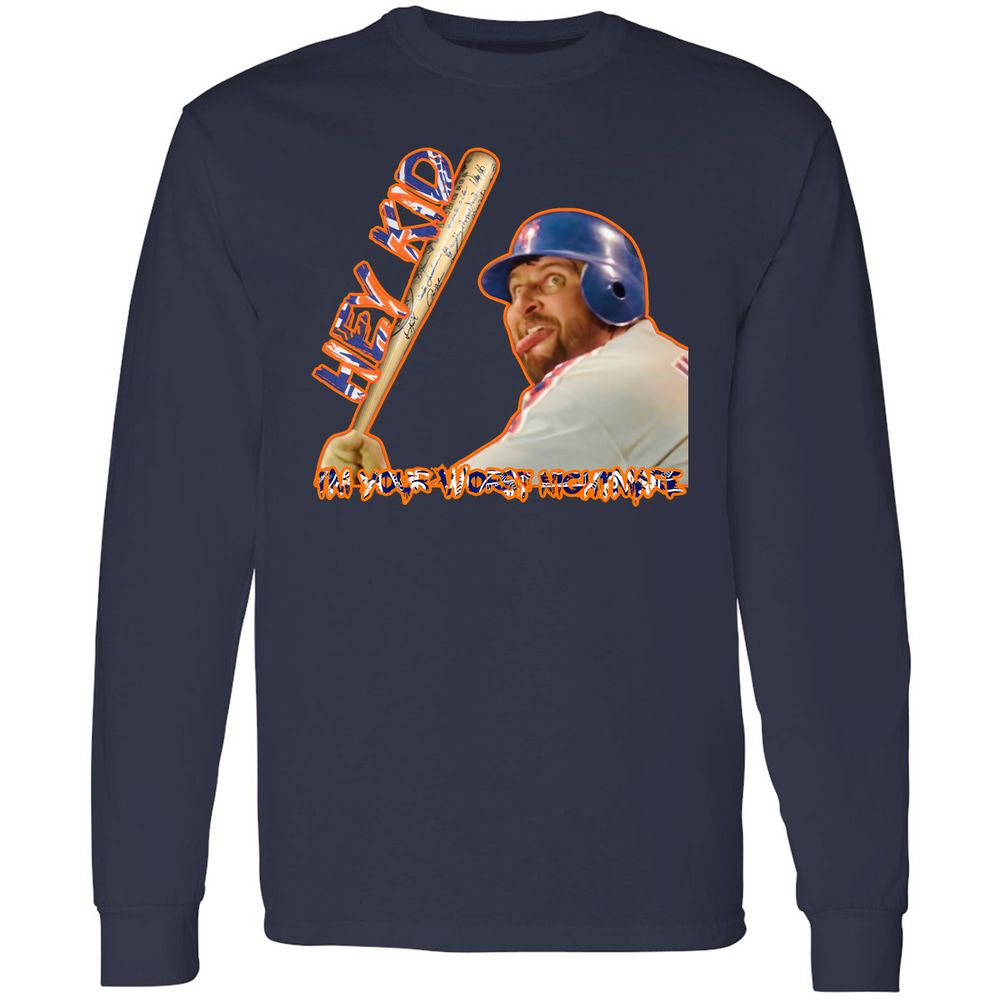 Long Sleeve T-Shirt - PTLTELCV - Navy - 2