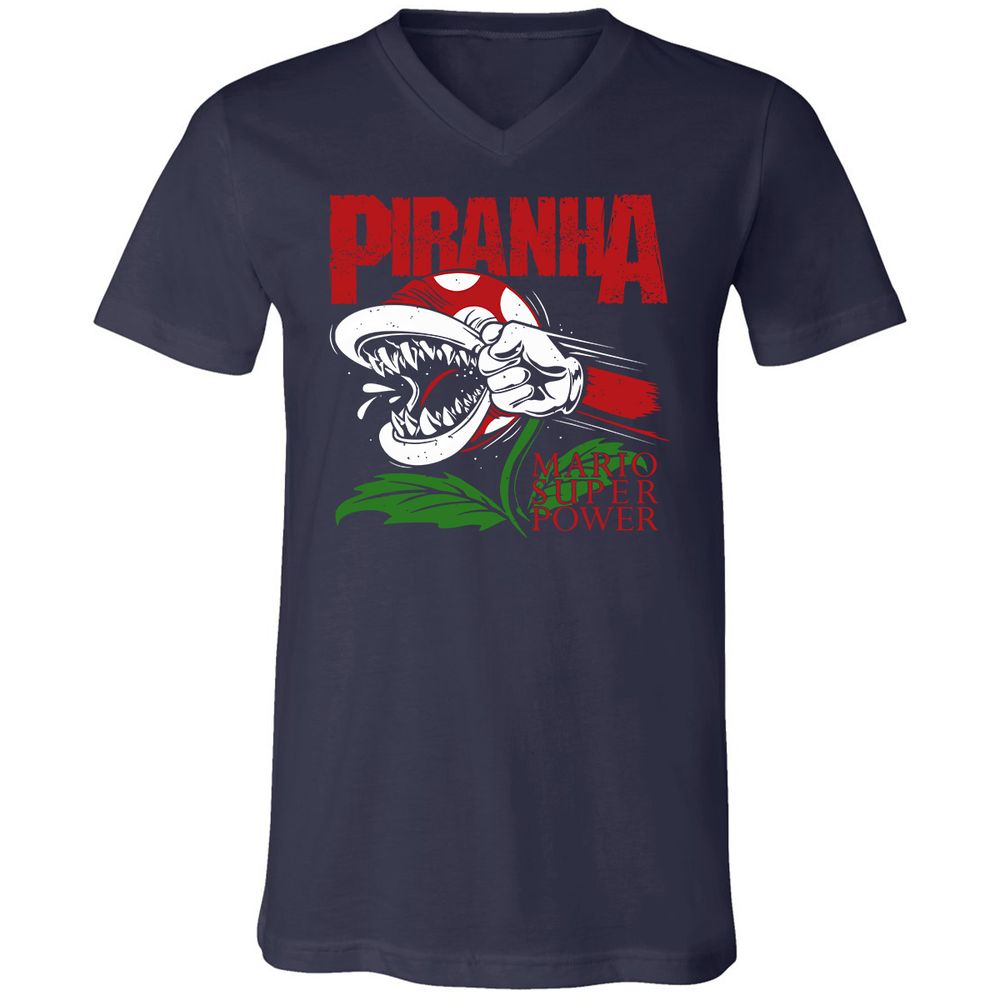 Unisex V-Neck T-Shirt - 2UREPV9T - Navy - 2