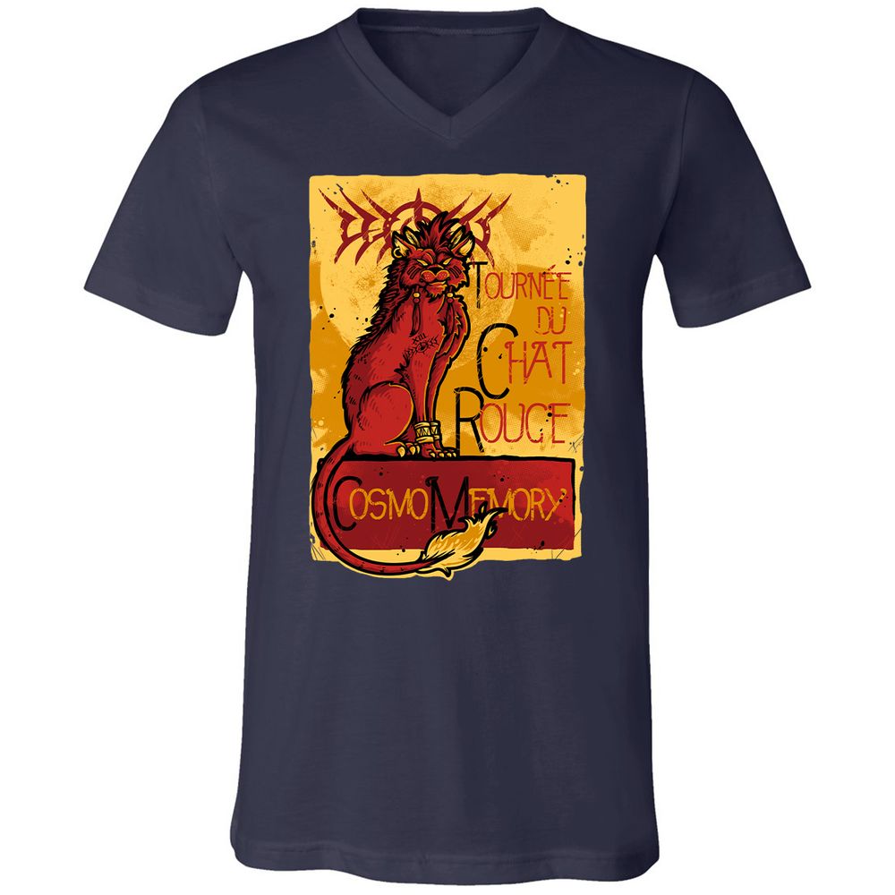 Unisex V-Neck T-Shirt - VKM92Q1S - Navy - 2