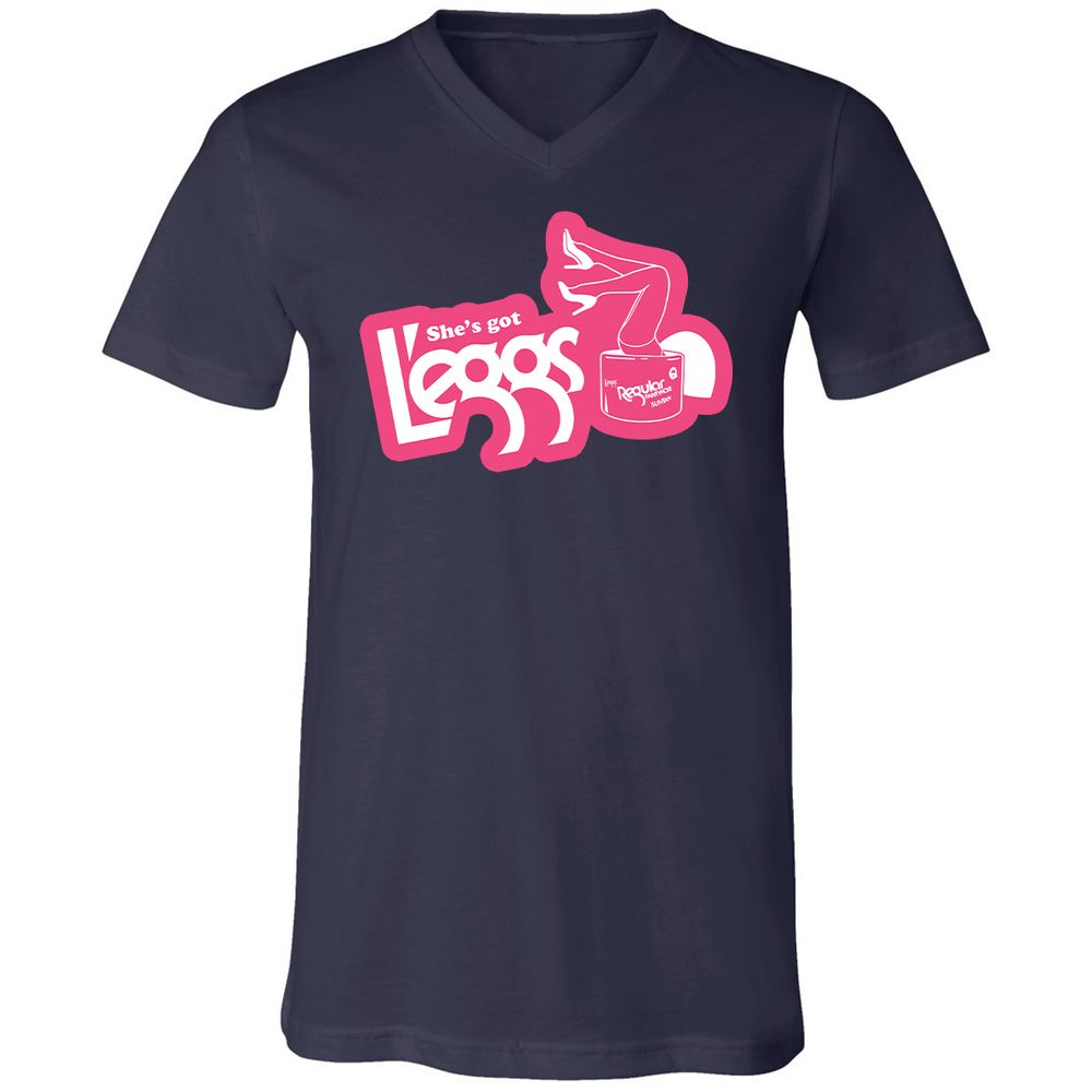 Unisex V-Neck T-Shirt - 6LR8ZKR5 - Navy - 2