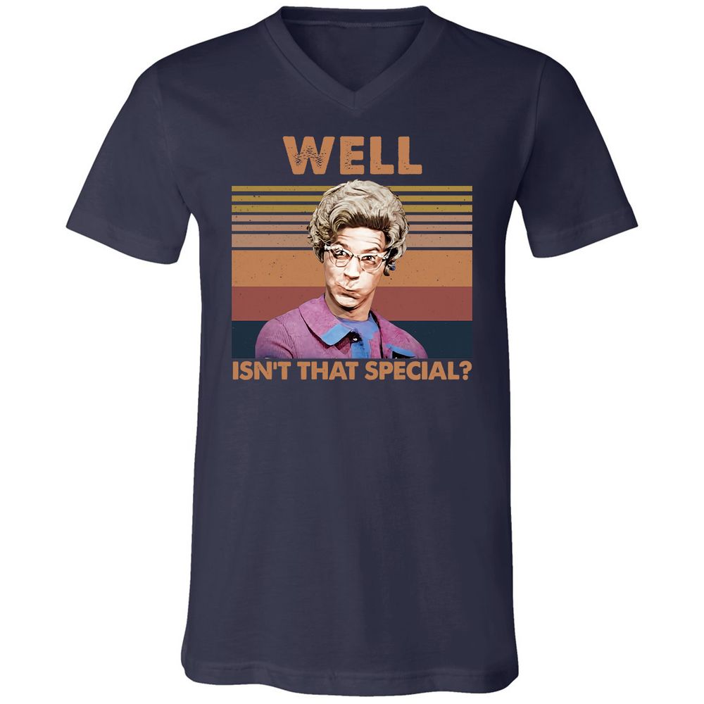 Unisex V-Neck T-Shirt - V7VGEPTP - Navy - 2