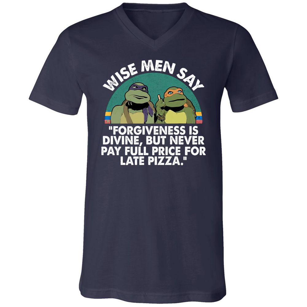 Unisex V-Neck T-Shirt - JET29G31 - Navy - 2