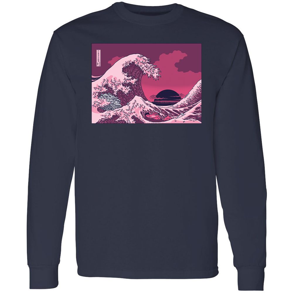 Long Sleeve T-Shirt - 4TNTMYQ7 - Navy - 2