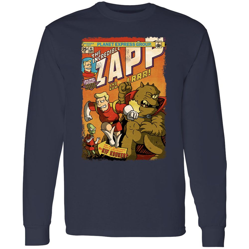 Long Sleeve T-Shirt - YUZULA7R - Navy - 2