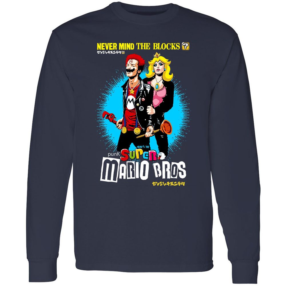 Long Sleeve T-Shirt - 76XP7YVG - Navy - 2