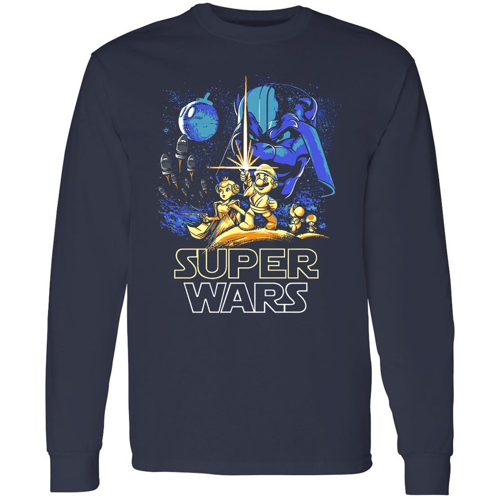 Long Sleeve T-Shirt - ZVVX6EB7 - Navy - 2