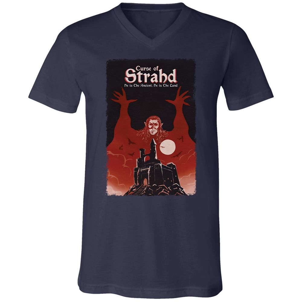 Unisex V-Neck T-Shirt - PKGGG4KS - Navy - 2
