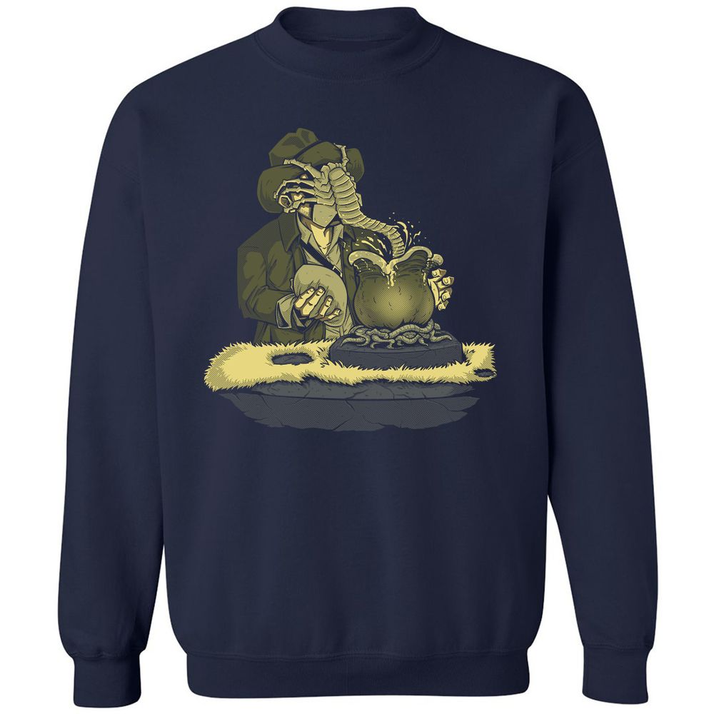 Classic Unisex Sweatshirt - QBVG1DQ6 - Navy - 2