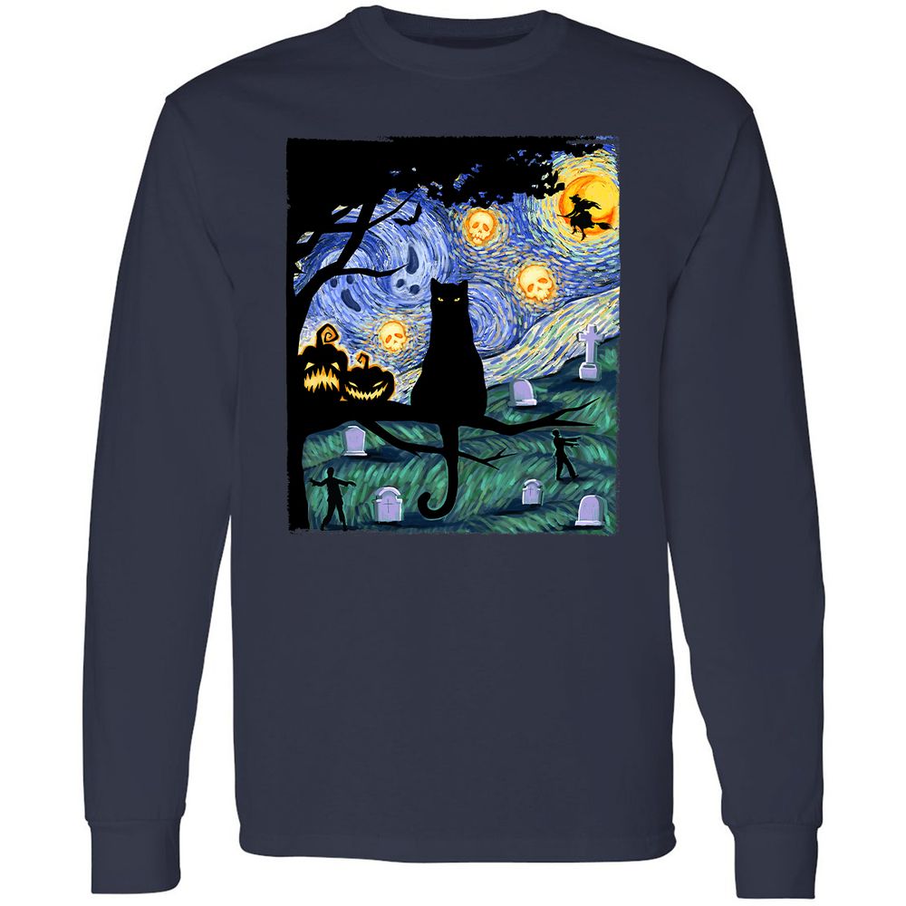 Long Sleeve T-Shirt - SJQ3LV63 - Navy - 2