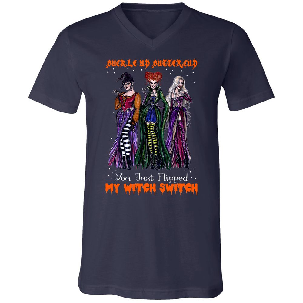Unisex V-Neck T-Shirt - N7MTNJUT - Navy - 2