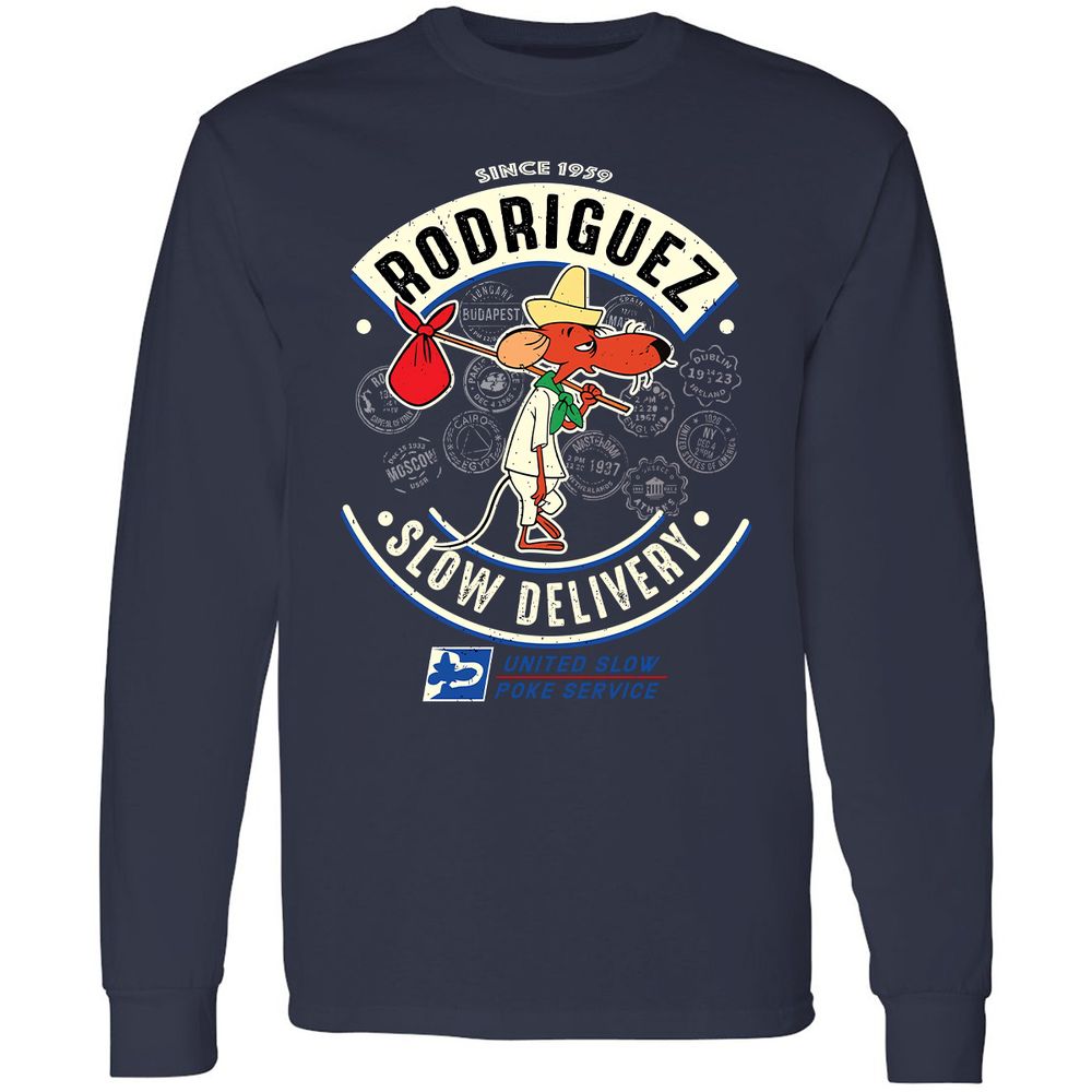 Long Sleeve T-Shirt - CSDZJ8GX - Navy - 2