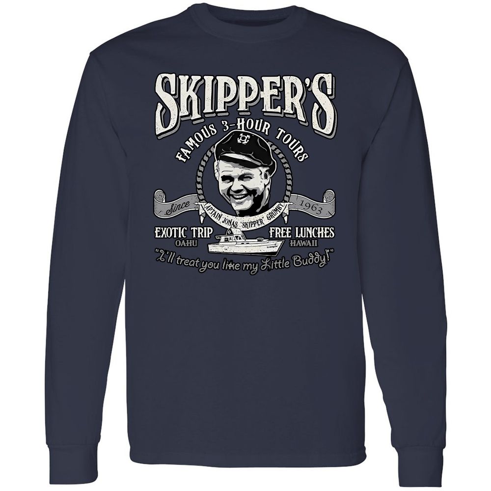 Long Sleeve T-Shirt - RVSWJZMS - Navy - 2