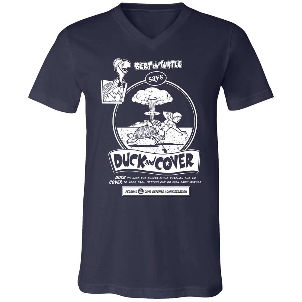 Unisex V-Neck T-Shirt - 2VA6L91B - Navy - 2