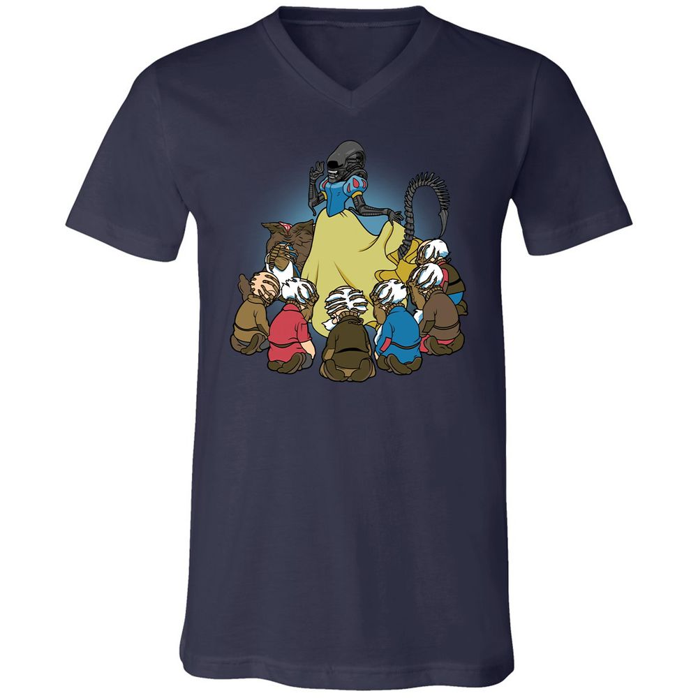 Unisex V-Neck T-Shirt - CFNFC2KX - Navy - 2