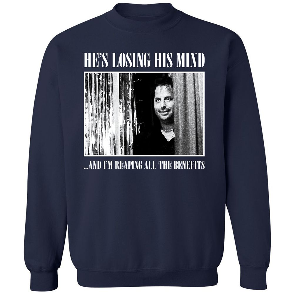 Classic Unisex Sweatshirt - WNZYHAUX - Navy - 2