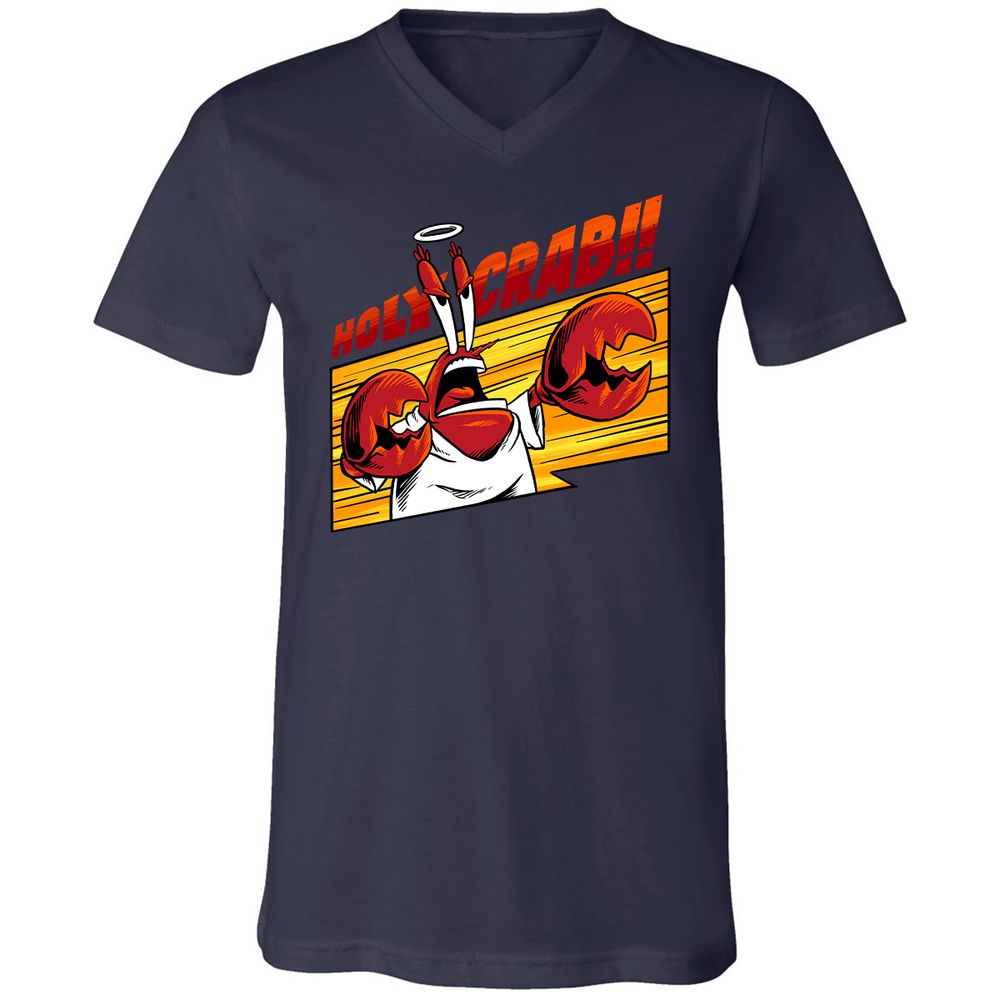 Unisex V-Neck T-Shirt - 9KQY65US - Navy - 2