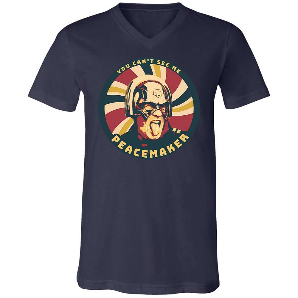 Unisex V-Neck T-Shirt - L3VE94GB - Navy - 2