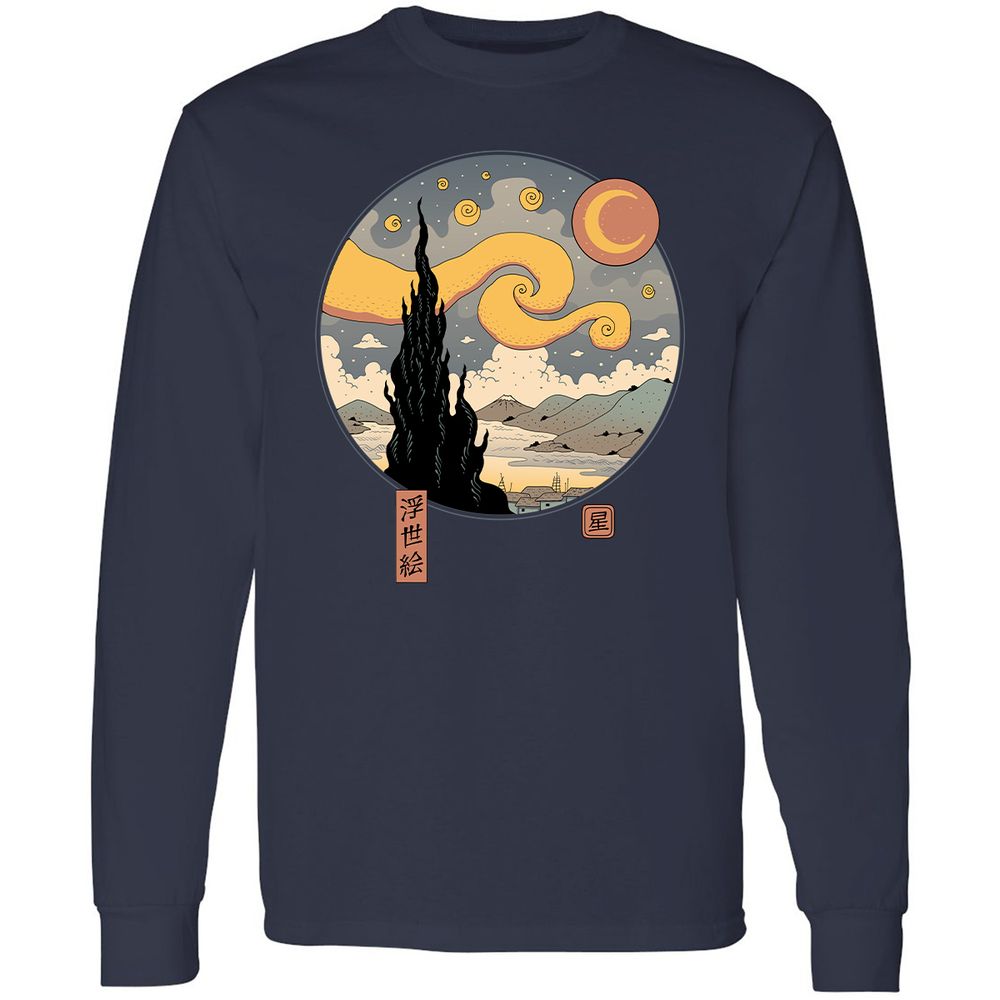 Long Sleeve T-Shirt - 8KM2BNY2 - Navy - 2