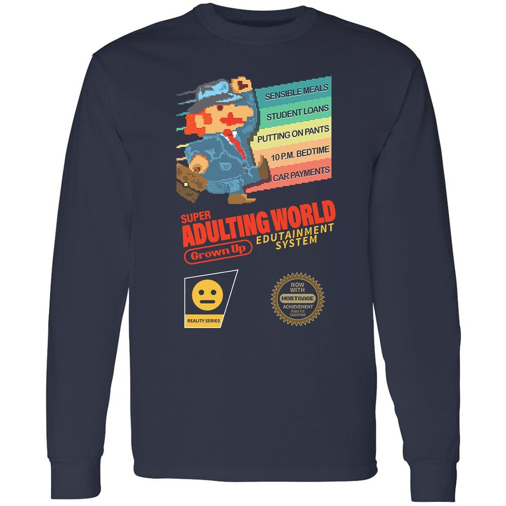 Long Sleeve T-Shirt - V1ZEH5SD - Navy - 2