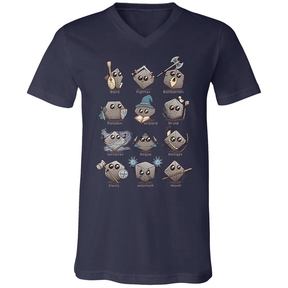 Unisex V-Neck T-Shirt - G47TRSMS - Navy - 2