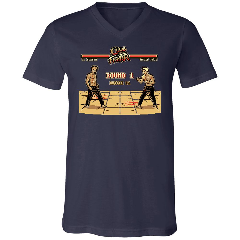 Unisex V-Neck T-Shirt - YW5DZ948 - Navy - 2