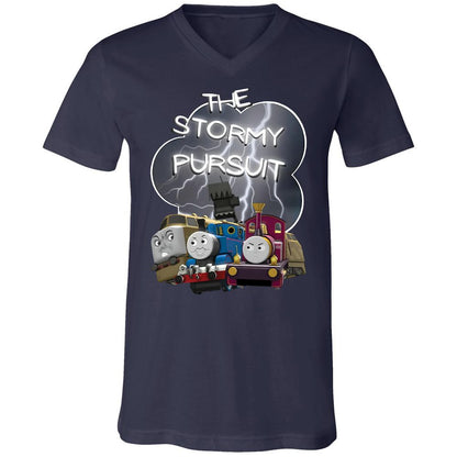 Unisex V-Neck T-Shirt - 465VYU2L - Navy - 2
