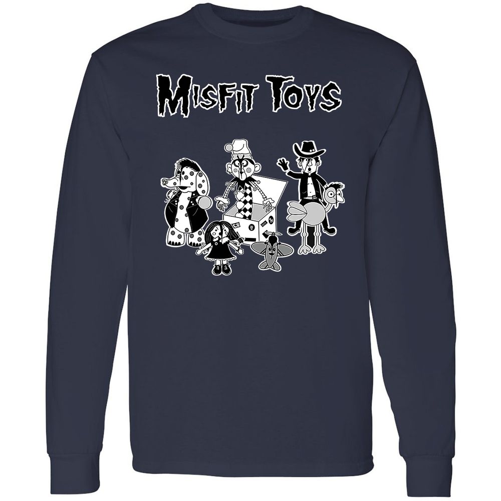 Long Sleeve T-Shirt - QFQV8SL2 - Navy - 2