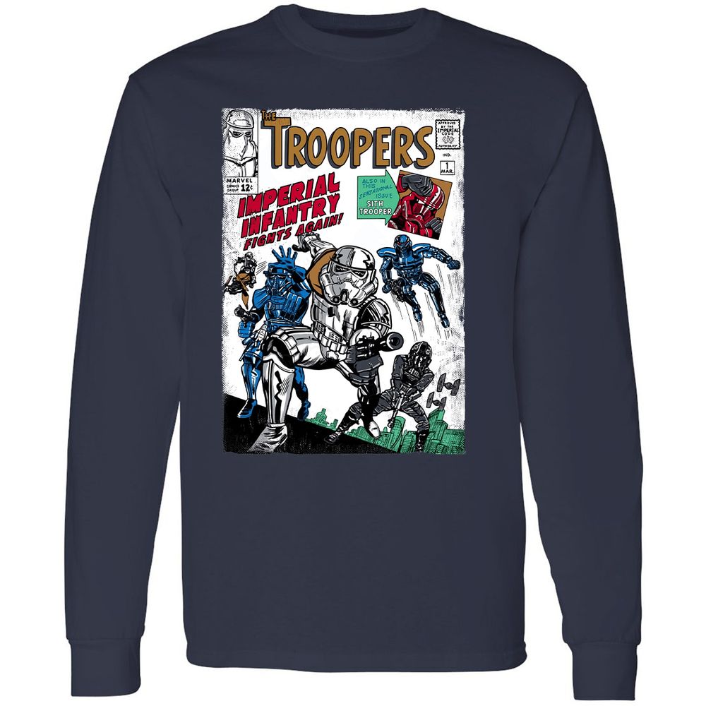 Long Sleeve T-Shirt - 48BLMHJ7 - Navy - 2