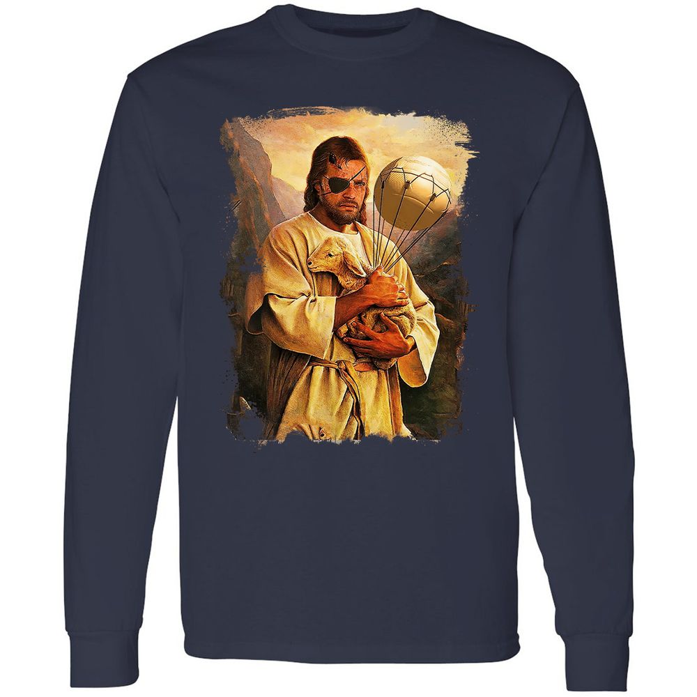 Long Sleeve T-Shirt - M2H4SXZW - Navy - 2