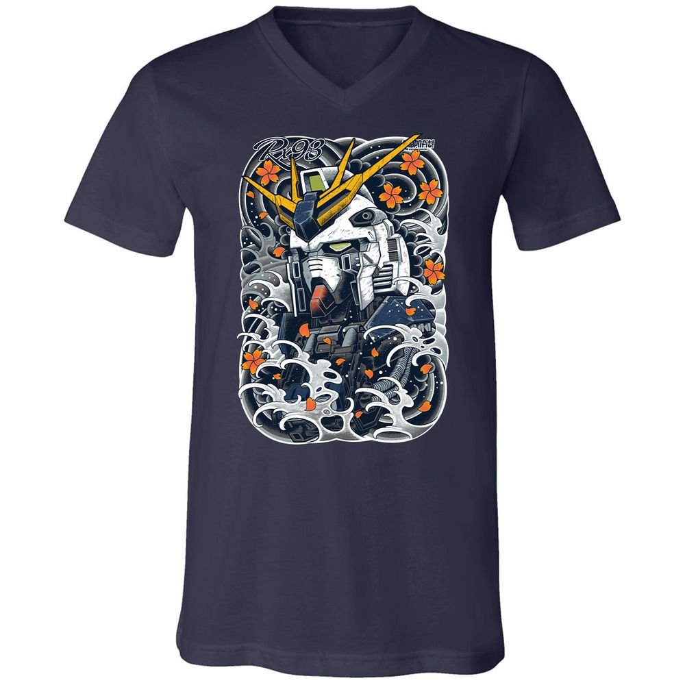 Unisex V-Neck T-Shirt - BM56QGTF - Navy - 2