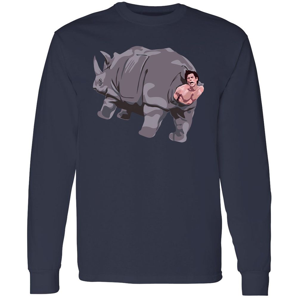 Long Sleeve T-Shirt - XRYFA6AU - Navy - 2