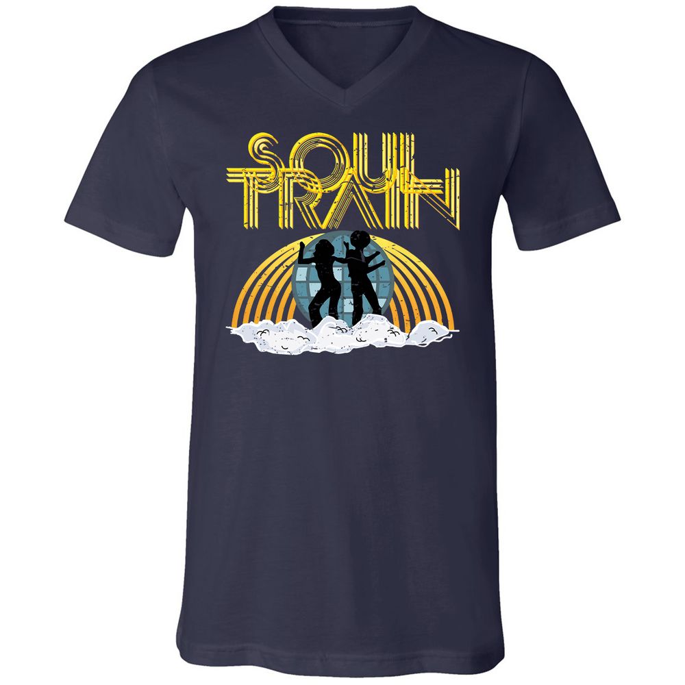 Unisex V-Neck T-Shirt - AN7ZGNYP - Navy - 2