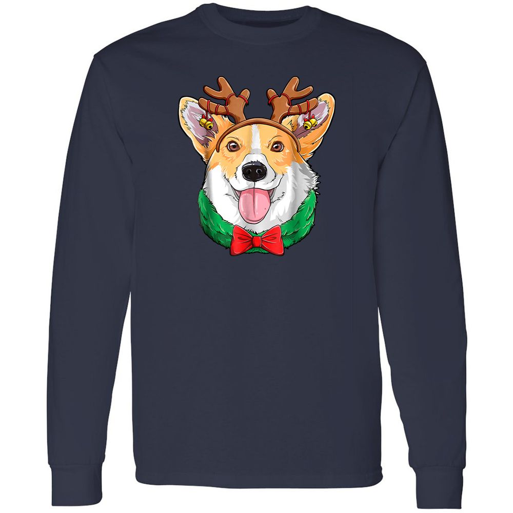 Long Sleeve T-Shirt - QGGBVF6A - Navy - 2