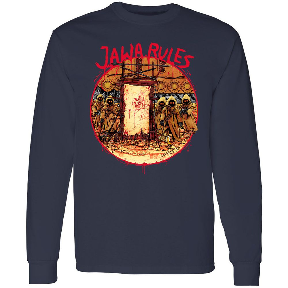 Long Sleeve T-Shirt - HUH5HDRT - Navy - 2