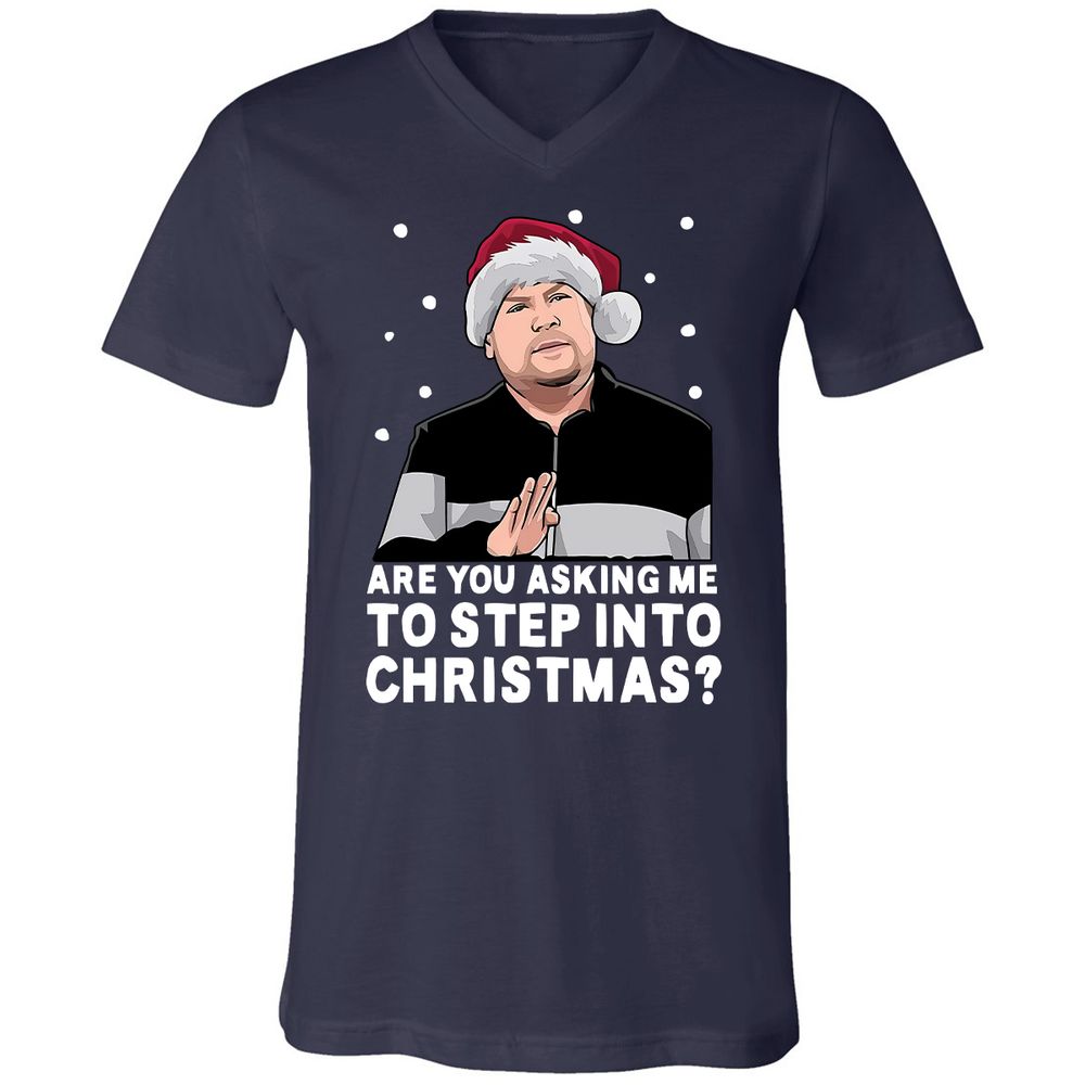 Unisex V-Neck T-Shirt - RRBHGW47 - Navy - 2